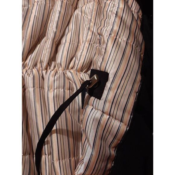 Large London Fog Blue Long Sleeve Front Zip Jacket Coat Drawstring Waist No Hood - Picture 7 of 7